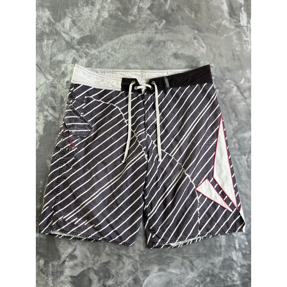 Volcom Mod Tech Board Shorts Size 38 Swim Surf Trunks Y2K